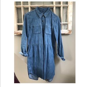 Snap up jean dress